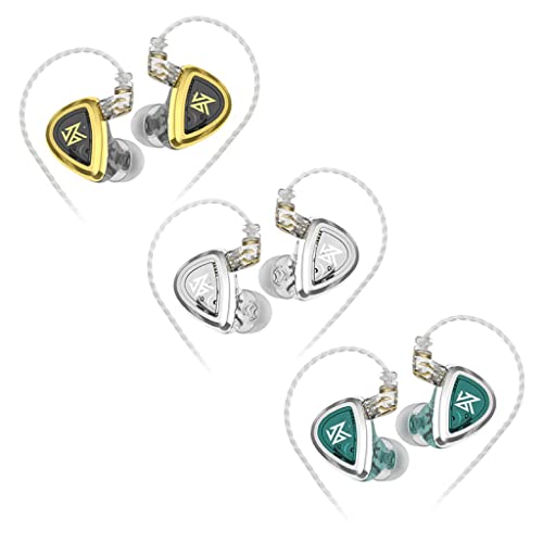 Concept Kart Kz Eda Iem Earphone With Mic, Single Dynamic Driver Earbuds Combos, 3 In 1 Bass Version/Balanced Version/HiRes Ver