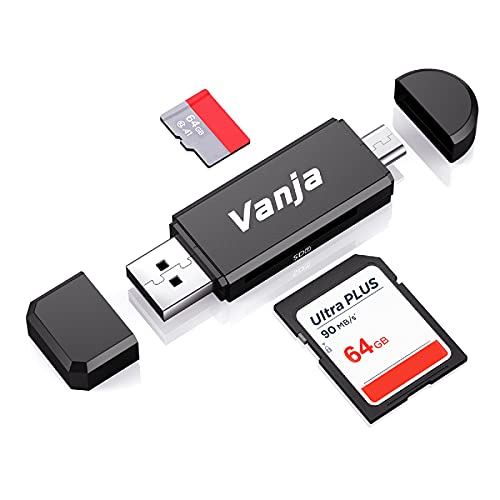 Vanja Sd Card Reader, Micro Sd To Usb Otg Adapter And Usb 2.0 Portable Memory Card Reader For Sd Tf Sdxc Sdhc Mmc Rs Mmc Micro S