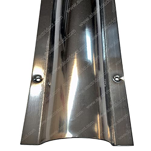 Electriduct Stainless Steel Wire Guard Surface Raceway Metal Cord Cover - Silver - 58 Inch - Channel Size: 0.95  W X 0.28  H (Sm