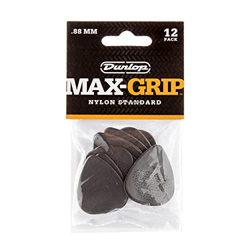 Dunlop 449P.88 Max Grip� Nylon Standard, Dark Gray, .88Mm, 12/Player'S Pack