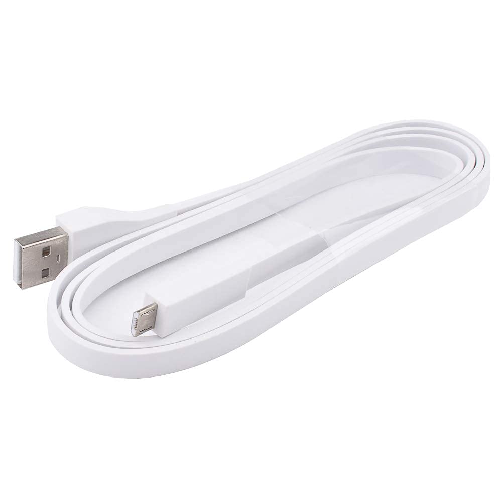 Replacement Ue Boom Charger Cable Power Cord Compatible With Ue Boom Boom2 Megaboom Wonderboom Miniboom Ultimate Ears Roll Speaker (White, 3.9Ft)