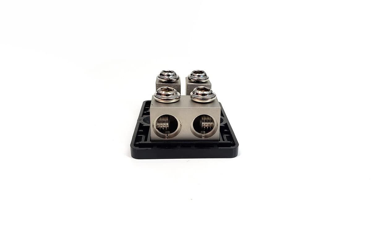 Knukonceptz Bassik 4 And 8 Gauge 2 Way Fuse Distribution Block W/ 100A Fuses