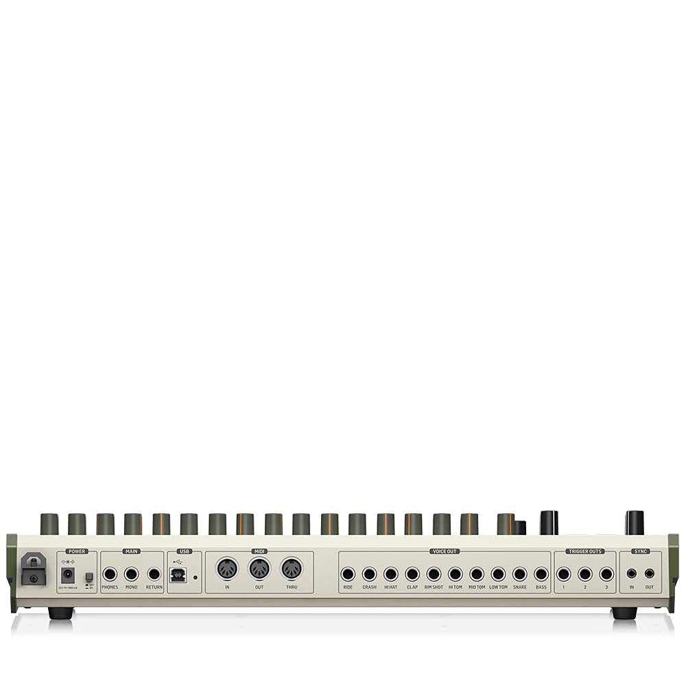 Behringer Rhythm Designer Rd-9 Classic Analog/Digital Drum Machine With 11 Drum Sounds, 64-Step Sequencer, Wave Designer And Dua