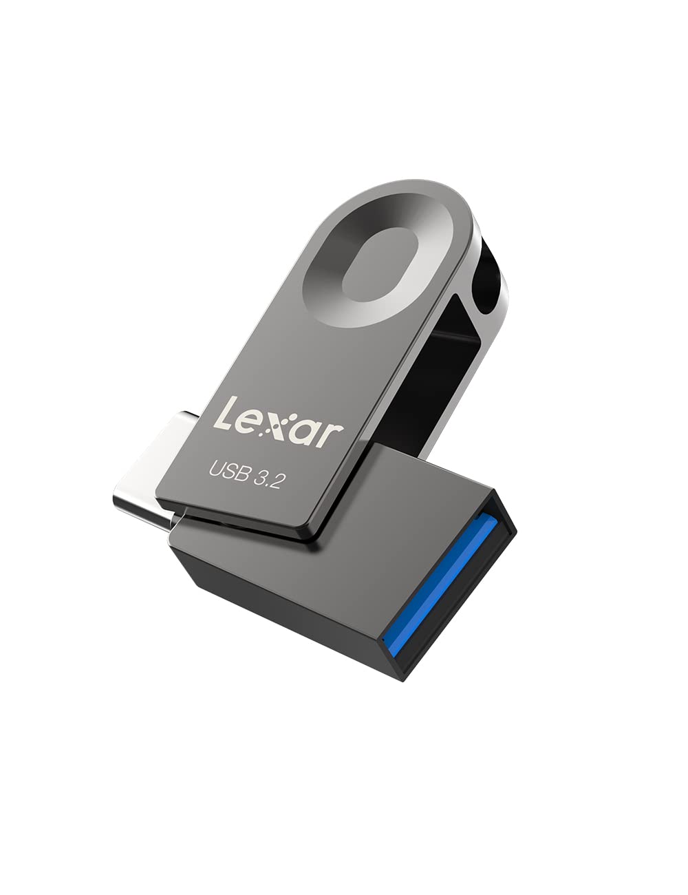 Lexar E32C 64GB Type-C USB Flash Drive, USB-A&USB-C 3.2 Gen 1 Dual Drive OTG 100MB/s Read, Thumb Drive Swivel Design Jump Drive 