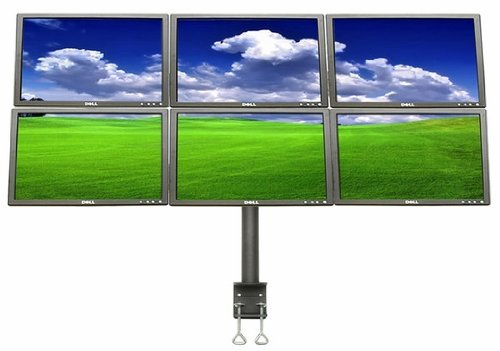 LCD 2060 Hex Mount Monitor Stand for Six 15' 24' Displays
