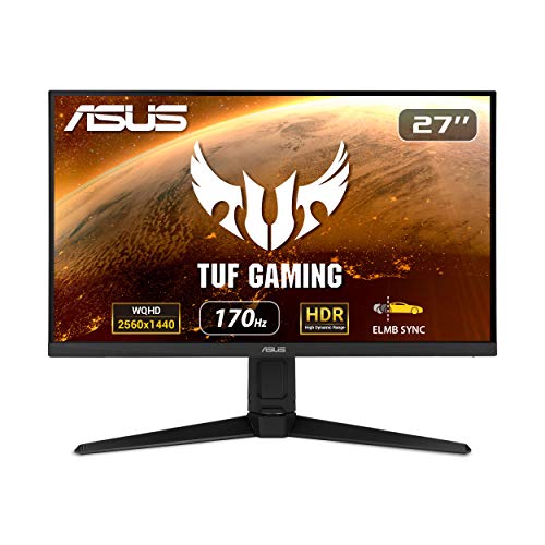 Asus Tuf Gaming 27 2K Monitor (Vg27Aql1A)   Qhd (2560 X 1440), Ips, 170Hz (Supports 144Hz), 1Ms, Extreme Low Motion Blur, Displa