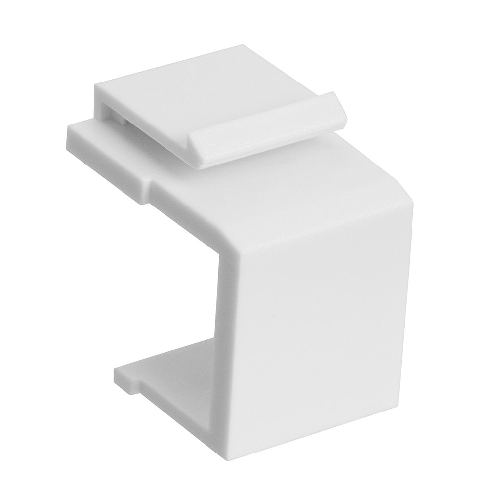 Cmple Blank Keystone Jack Inserts For Keystone Wallplate, Blank Insert For Wall Plate   10 Pack, White