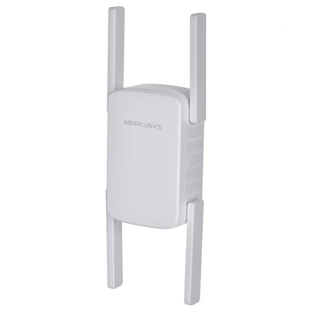 MERCUSYS ME50G AC1900 WiFi Repeater, 5GHz and 2.4GHz, 2 External Antennas, Gigabit Ethernet, WPS Button, Play and Plug, LED Sign