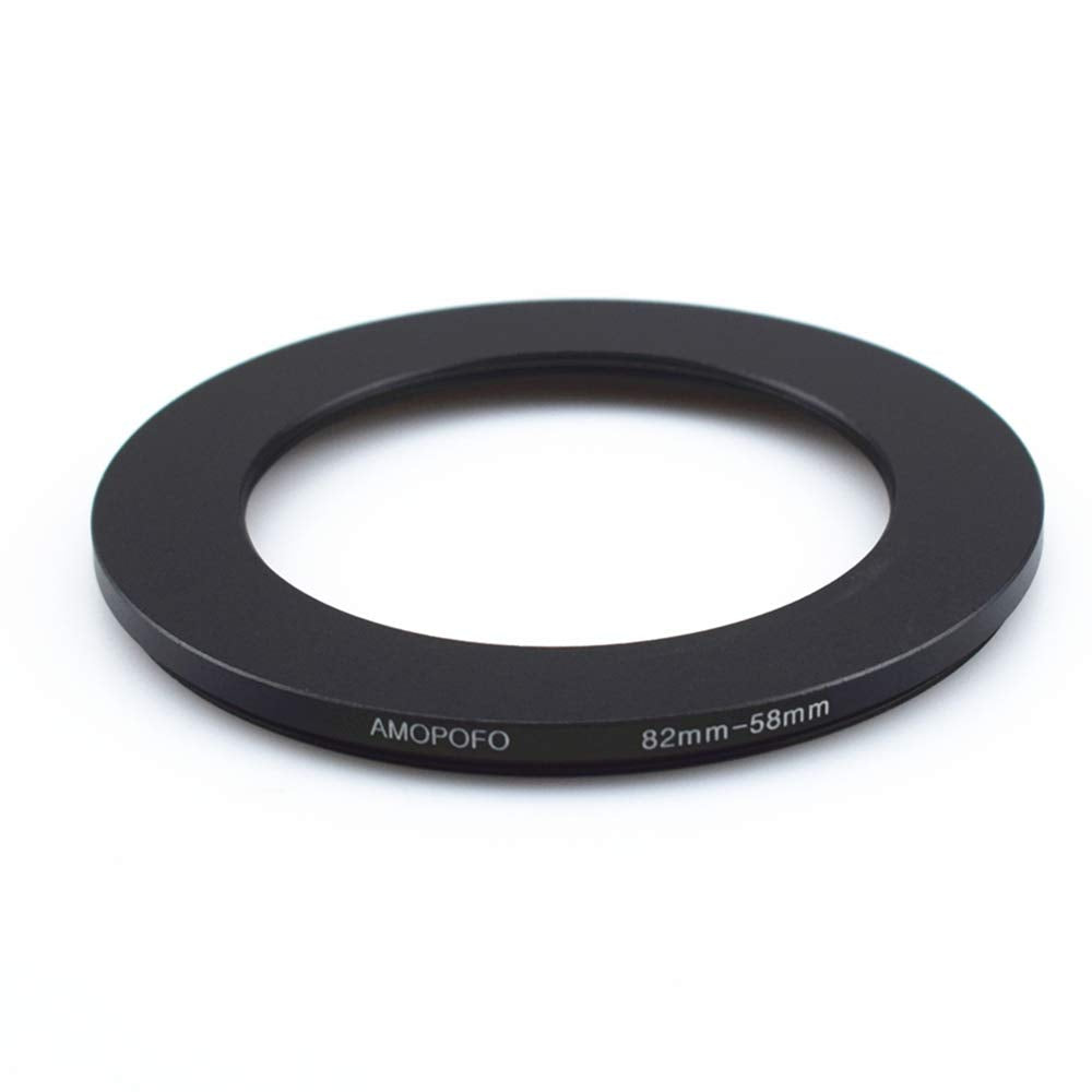 82 To 58Mm Metal Ring/82Mm To 58Mm Step Down Rings Filter Adapter For Uv,Nd,Cpl,Metal Step Down Rings,Compatible With All 82Mm Camera Lenses & 58Mm Accessories