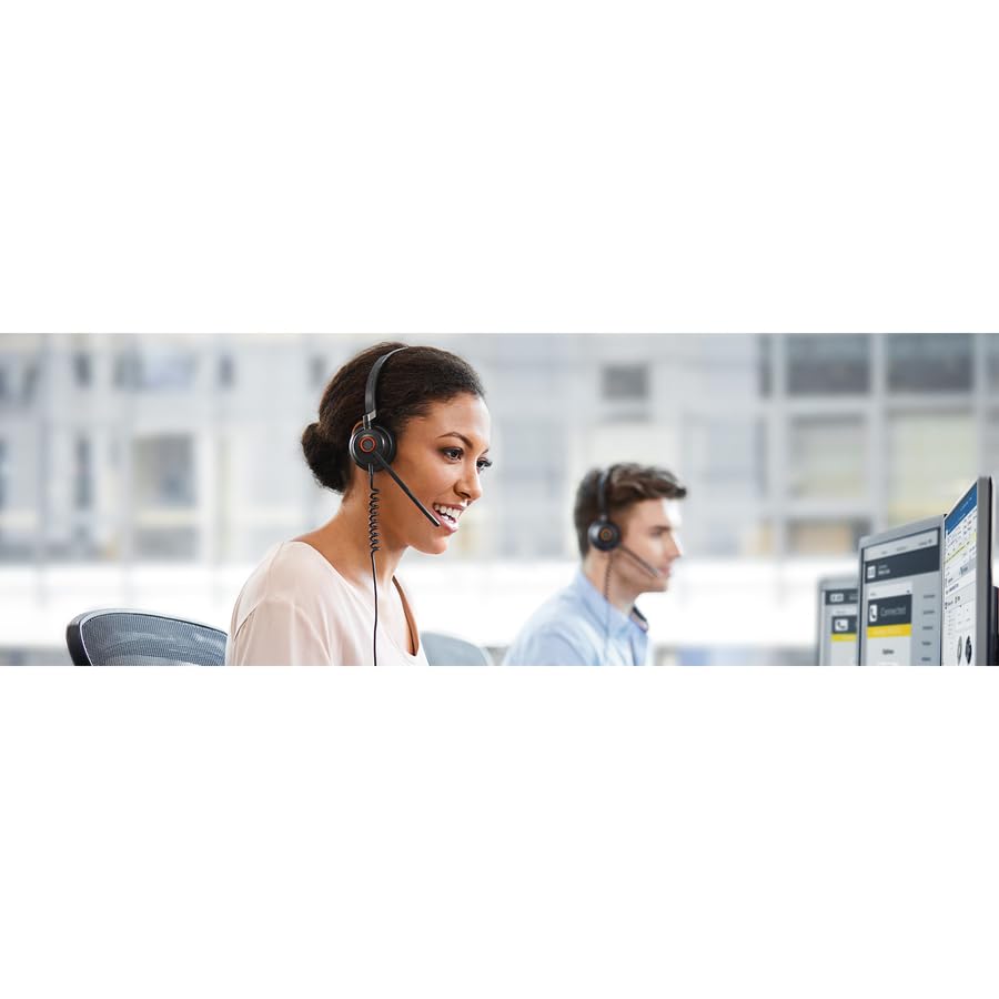 Jabra Engage 50 Wired Headset, Stereo   Telephone Headset With 3 Microphone System, Blocks Out Background Noise For Increased Ag