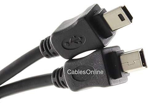 6Ft Cablesonline Usb 2.0 Mini-B 5-Pin To Mini-B 5-Pin Male/Male Cable, Usb2-5506