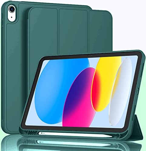 Proelite Smart Case For Ipad (A16) 11Th/10Th Generation (2025/2022) [Auto Sleep/Wake Cover] [Left Side Pencil Holder] [Soft Flex