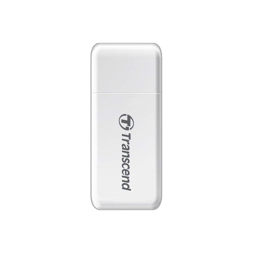 Transcend Usb 3.1 Gen1 Sdhc / Sdxc / Microsdhc / Sdxc Card Reader, Ts Rdf5W (White)