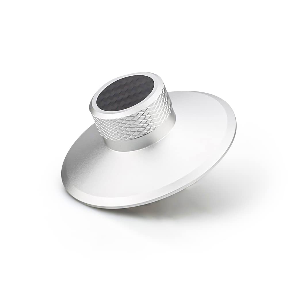 Audiocrast 130S Record Weight [Aluminum, 130G /4.6Oz], Home Audio Vinyl Disc Stabilizer For Lp Turntable (Silver 130S)