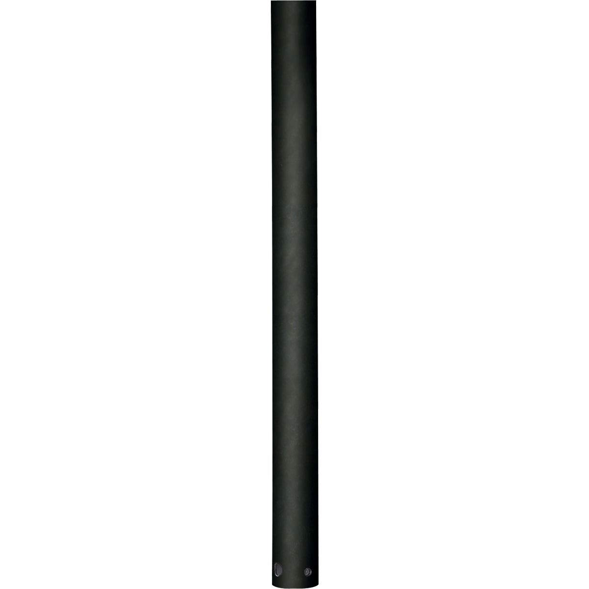 Progress Lighting P2605 80 Airpro Fan Downrod Accessories, 3/4 Inch Diameter X 24 Inch Height, Forged Black