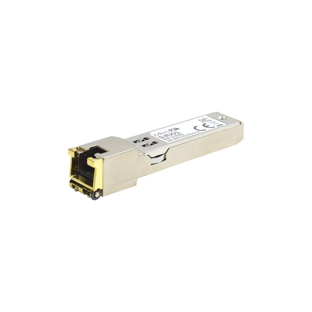 Mikrotik S-RJ01 1.25Gbps RJ45 SFP Copper Module Compatible with Cloud Core Routers, Cloud Router Switches, RB2011 Series and RB260GS Series