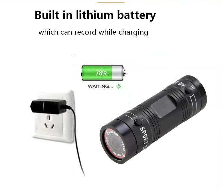 Wzquisite Bike Motorcycle Helmet Camera With Handle Brackect  1080P Mini Sports Video Action Camera 120 Wide Angle With Waterpro