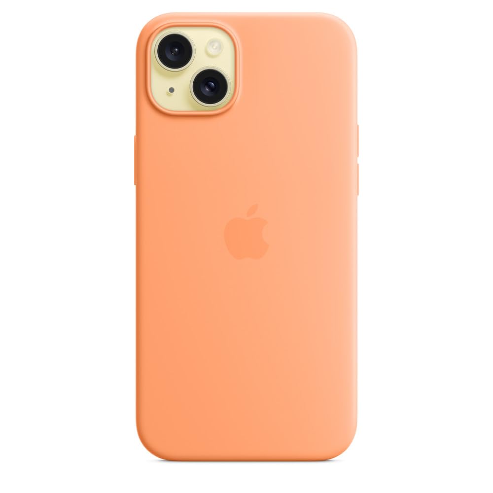 Apple Iphone 15 Plus Silicone Case With Magsafe   Orange Sorbet