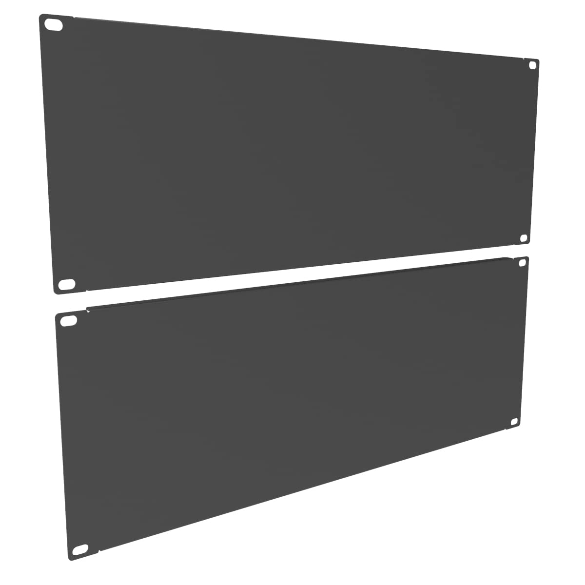 Qiaoyoubang 2 Pack Of 4U Blank Panel   Metal Server Rack Panel For 19In Server Rack Cabinet Or Enclosure, Black (4U)