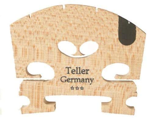 1 4/4 Violin Aubert Semi Fitted Bridge: 100543 Teller Germany 01042Fu, With E Ebony Insert, Of Bosnian Maple A Product Of German