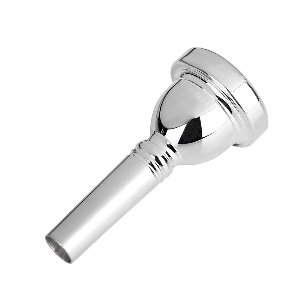Glory Tenor Trombone Mouthpiece 61/2, Large Shank,Silver Plated Trombone Mouthpiece