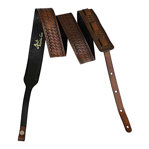 Golden Gate Shelton Leather Banjo Strap, SG-5411 Model, Regular Size, Rich Walnut Color