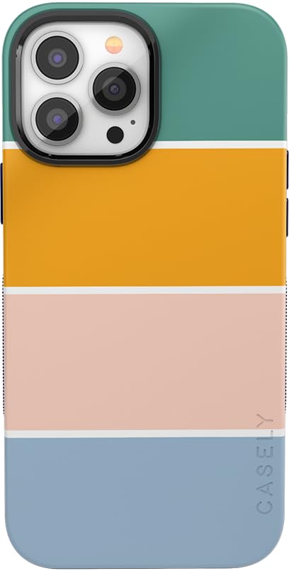Casely Iphone 13 Pro Max Case | Compatible With Magsafe | Paint The Town | Colorblock Stripes Case