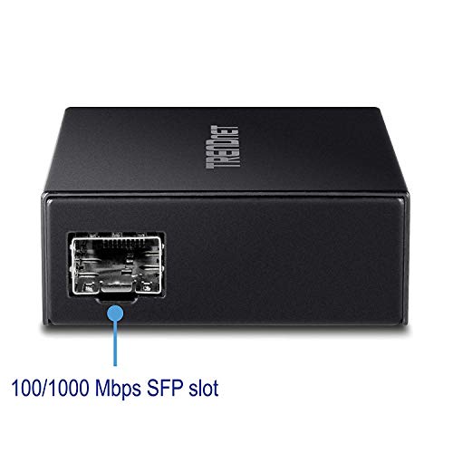 Trendnet 1000Base-T To Sfp Fiber Media Converter, Compact Design, 1000Base-T Rj-45 Port, 1000Base-Sx/Lx Sfp Slot, Mini Gbic, Mul