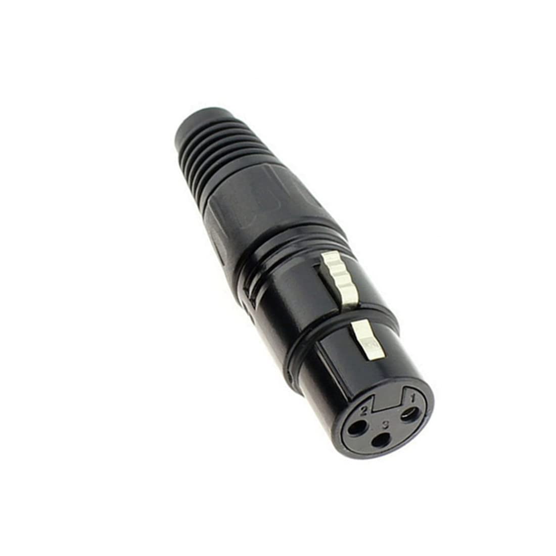 Gdqlcnxb Xlr 3 Pin Male/Female Audio Mic Microphone Connector, Black Housing,4 Pair (Xlr Male/Female)