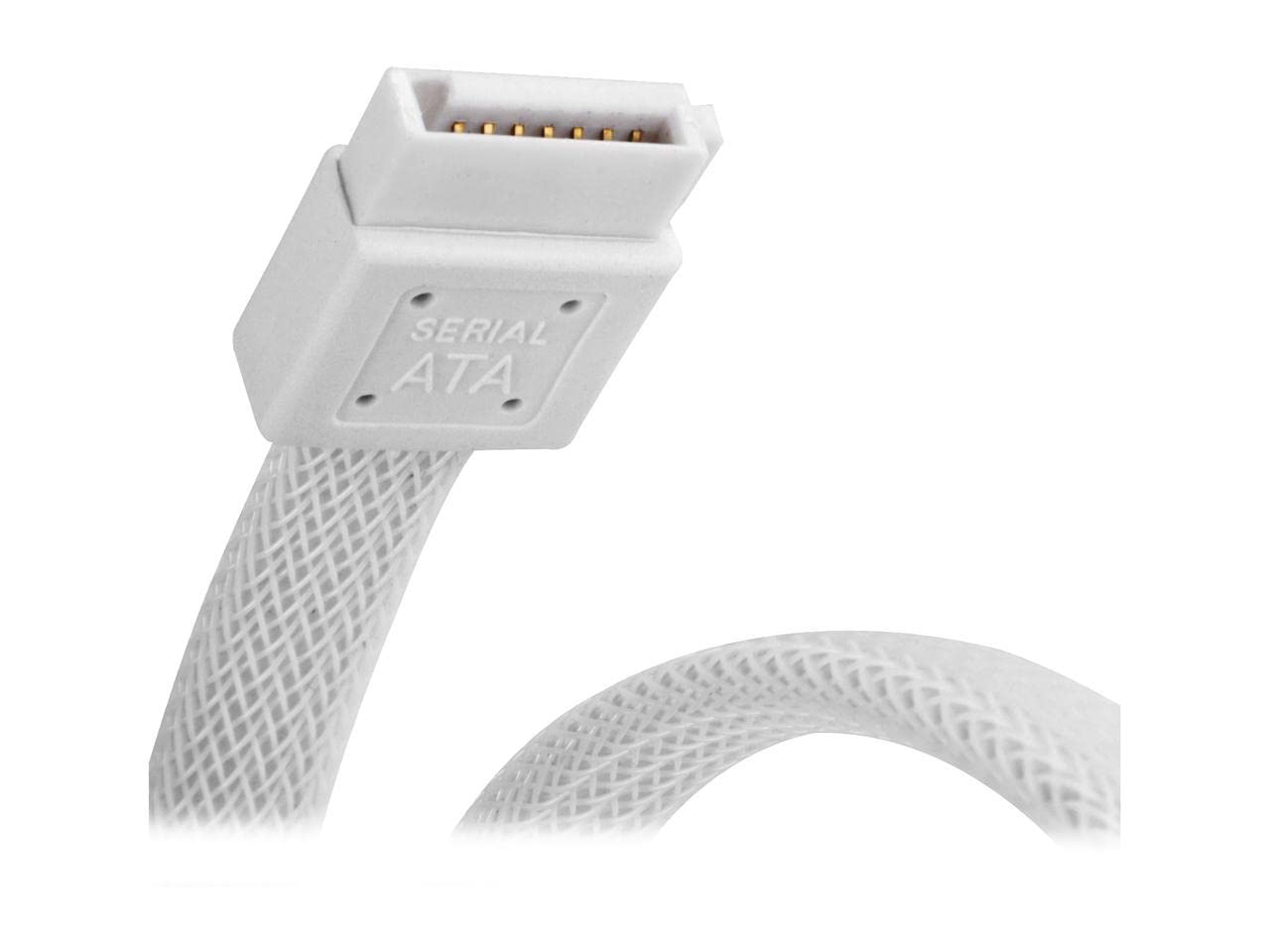 Silverstone Sata Iii With Locking Mechanism, White (Rl Cp07W)