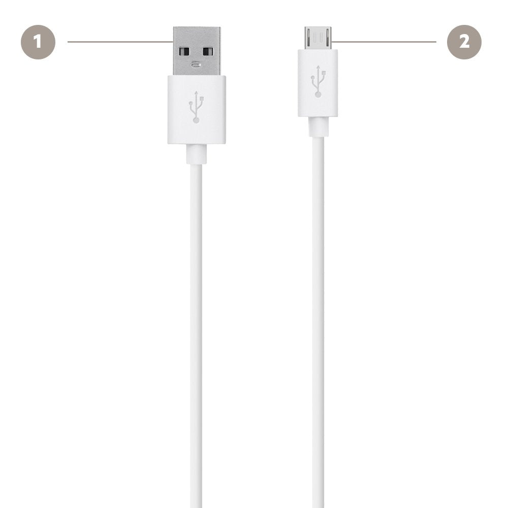 Belkin Mixit? Micro Usb Cable For Samsung Phones (White, 4 Feet)