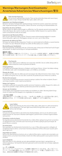 Startech.Com 2M (6Ft) Mtp(F)/Pc To 4X Lc/Pc Duplex Breakout Om3 Multimode Fiber Optic Cable, 40G, Fiber Jumper Cord