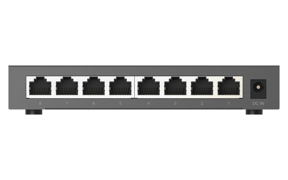 Qnap Desktop Qsw-1108-8T-R2, Unmanaged Switch, 8 Port 2.5Gbps Auto Negotiation (