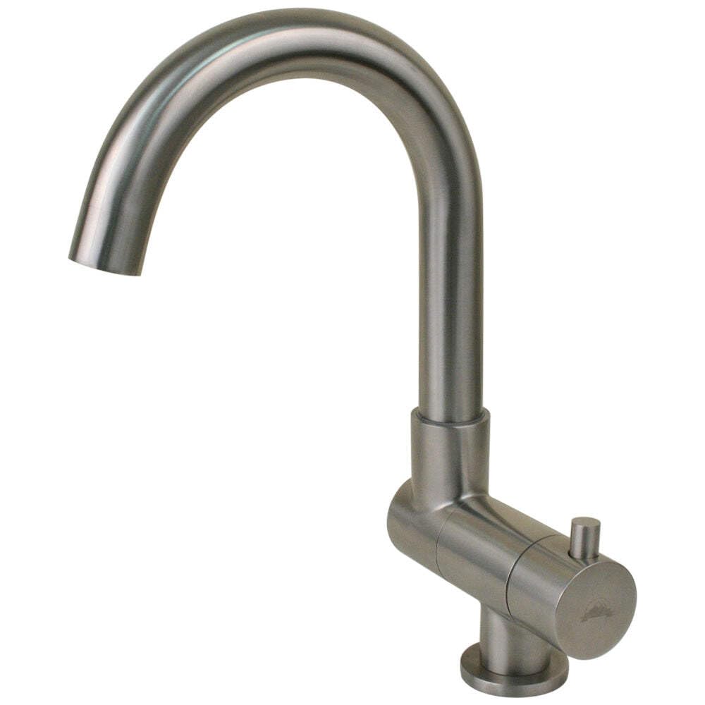 Scandvik Nordic Folding Stainless Steel J-Spout Tap,WBAUVB074KJNSSP