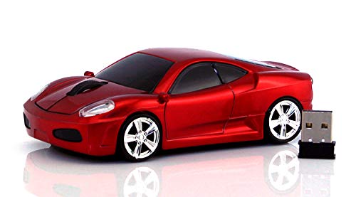 Jinfili Sleep Sport Car Shaped Wireless Computer Mouse Ergonomic Gaming Optical Mouse Usb 2.4G Mini Receiver Office Accessories 