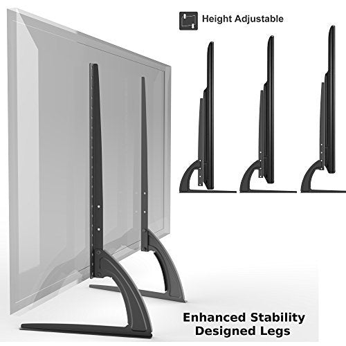 Hta307 Universal Replacement Table Top Tv Stand Legs For Led/Lcd 27' 40' Height Adjustable