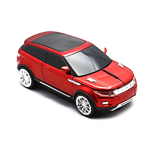 Aikchi Noiseless Wireless Car Mouse, 3D Optical Mouse For Desktop Laptop Pc Computer Mouse, 2.4Ghz 1000Dpi Mouse For Lh (Red)