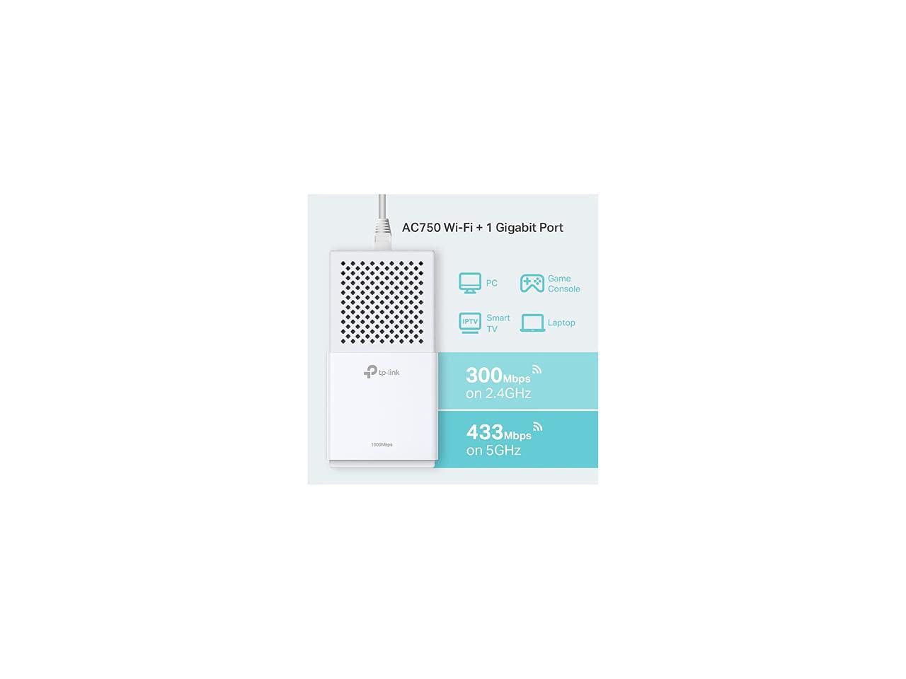Tp-Link Av1000 Powerline Wifi Extender(Tl-Wpa7510 Kit)- Powerline Adapter With Dual Band Wifi, Gigabit Port, Plug&Play, Power Sa