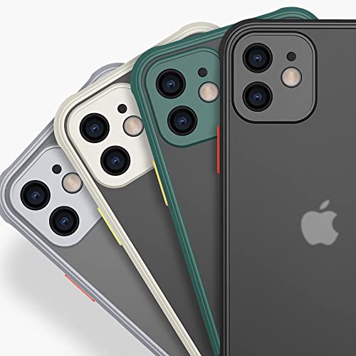 ZEZHOU iPhone 11 Case Shockproof Full Body with Camera Lens Protector TPU PC Pine Green 6.1"