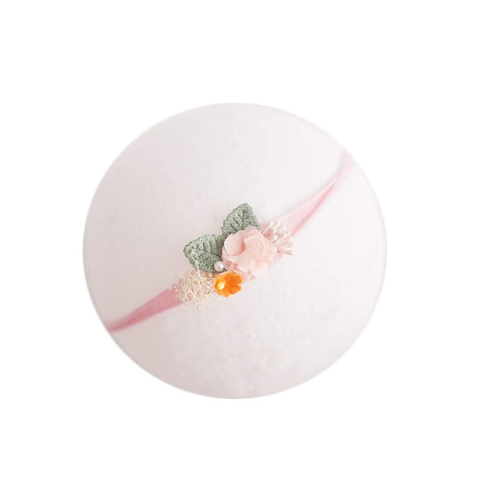 Zeroest Baby Photography Props Headband Newborn Girl Hair Accessories Photo Shoot Outfits Infant Flower Headdress (No.16)