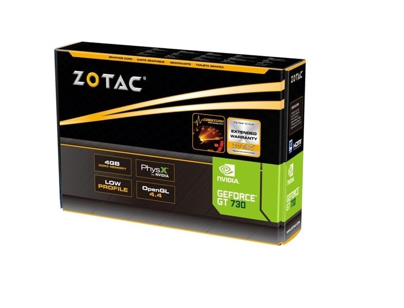 Zotac Geforce Gt 730 Zone Edition 4Gb Ddr3 Pci Express 2.0 X16 (X8 Lanes) Graphics Card (Zt 71115 20L)