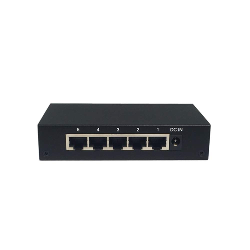 Amer Networks 5Port GIG Ethernet Switch Metal Capacity 10Gbps Mdi/Mdix Wall MNT
