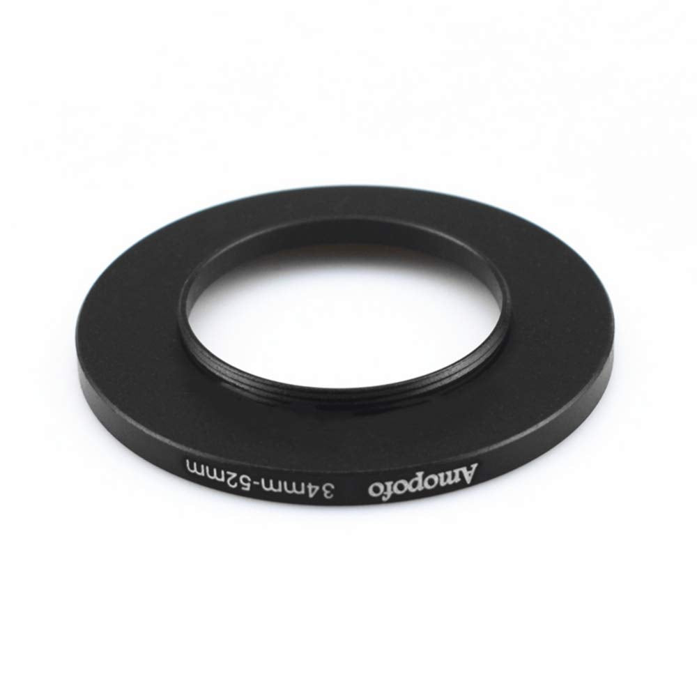 34Mm To 52Mm Camera Filters Ring Compatible All 34Mm Camera Lenses Or 52Mm Uv Cpl Filter Accessory,34 52Mm Camera Step Up Ring