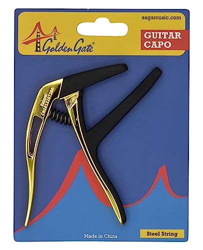 Golden Gate Gc 50Gd Acoustic Guitar Capo   Gold