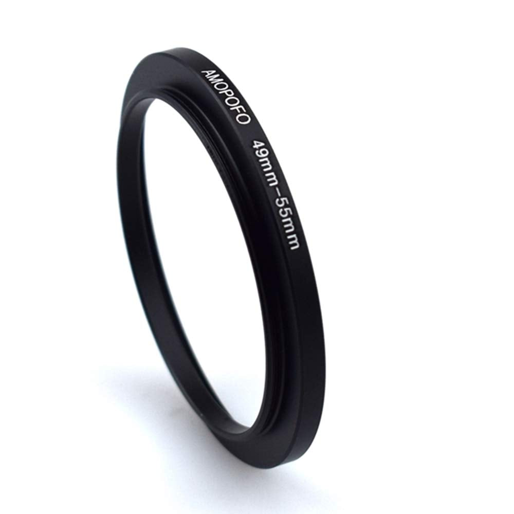 49Mm To 55Mm Step Up Ring Filter Adapter/49Mm To 55Mm Camera Filter Ring ;Compatible All Brands 49Mm Lens And 55Mm Uv,Nd,Cpl,Metal Step Up Ring