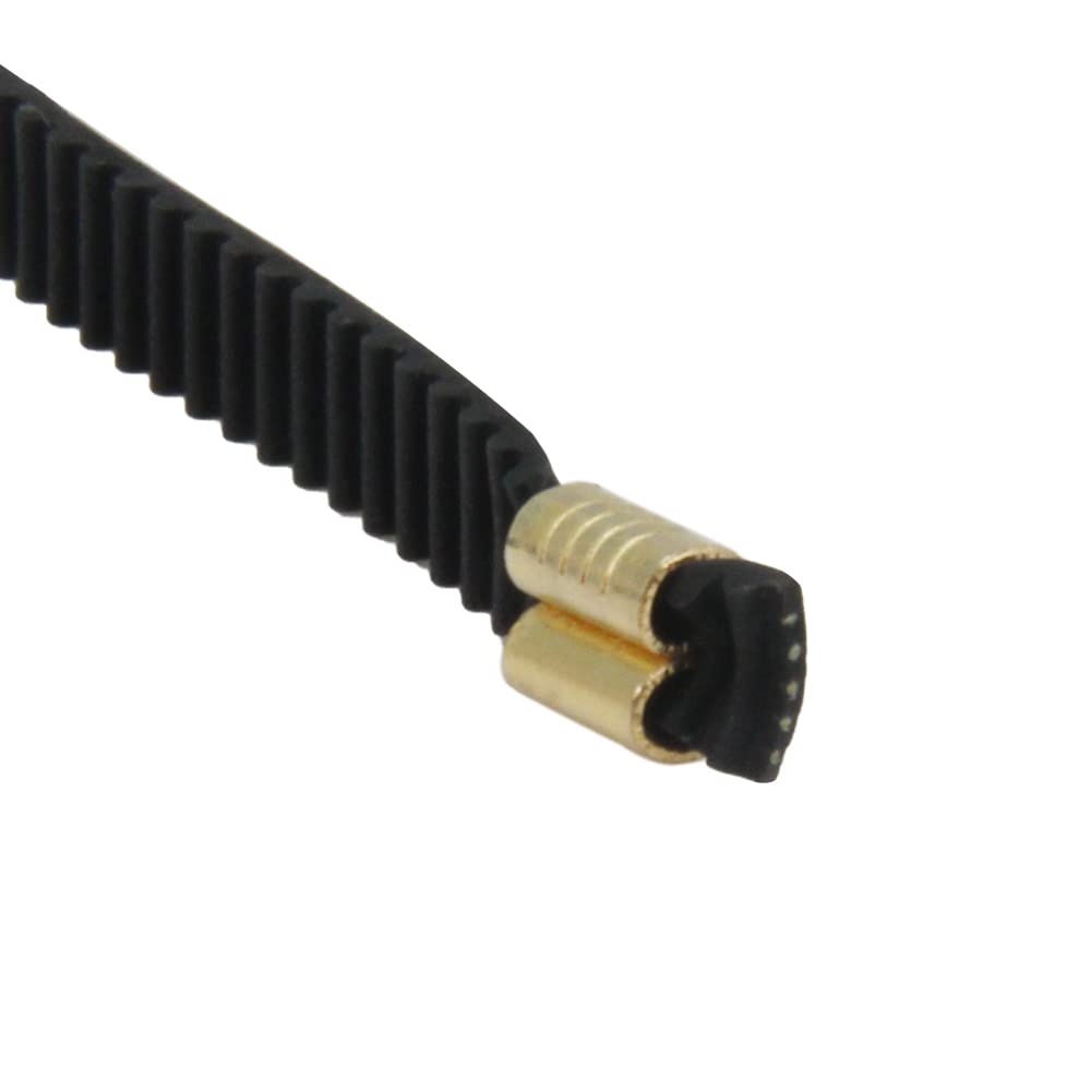 Befenybay 12Pcs Pre Pressed Copper Buckle For 2Gt Open Timing Rubber Belt Width 6Mm For Ender3 Ender5 Cr10 3D Printer (Copper Bu