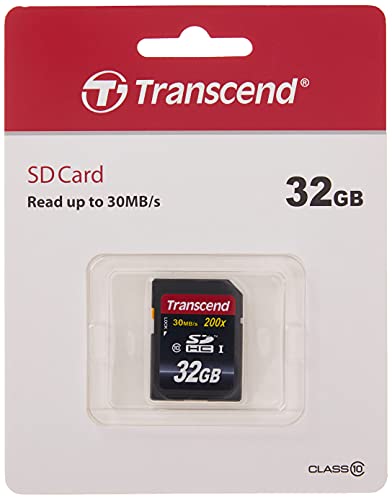 Transcend 32Gb Sdhc Class 10 Flash Memory Card Up To 30Mb/S (Ts32Gsdhc10), Blue