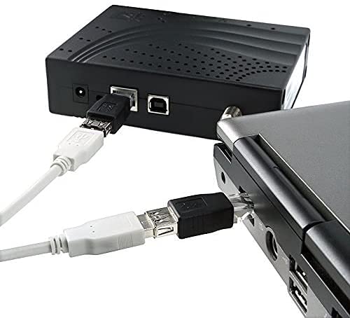 4 Pcs Usb To Ethernet Adapter, Usb To Rj45 Adapter, 4Pack Usb 2.0 Female To Lan Rj45 8P8C Male Crystal Ethernet 10Mb/100Mb Network Adapter