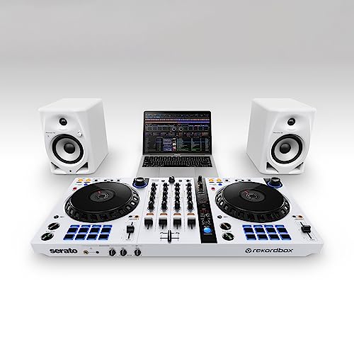 Pioneer Dj Dm 50D Bt W 5 Inch Desktop Active Monitor Speaker Pair With Bluetooth   White