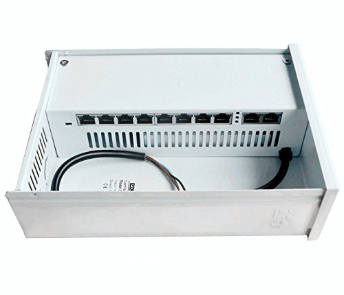 Secupoe Outdoor 8-Port Fast Ethernet Poe Switch Support 10/100M With 2-Port Fe Network Uplink 802.3Af/At Built-In Dc48V Power Su